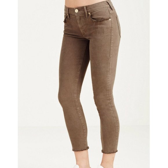 True Religion Super Skinny Crop Capri Jeans sz 31 - Picture 2 of 10